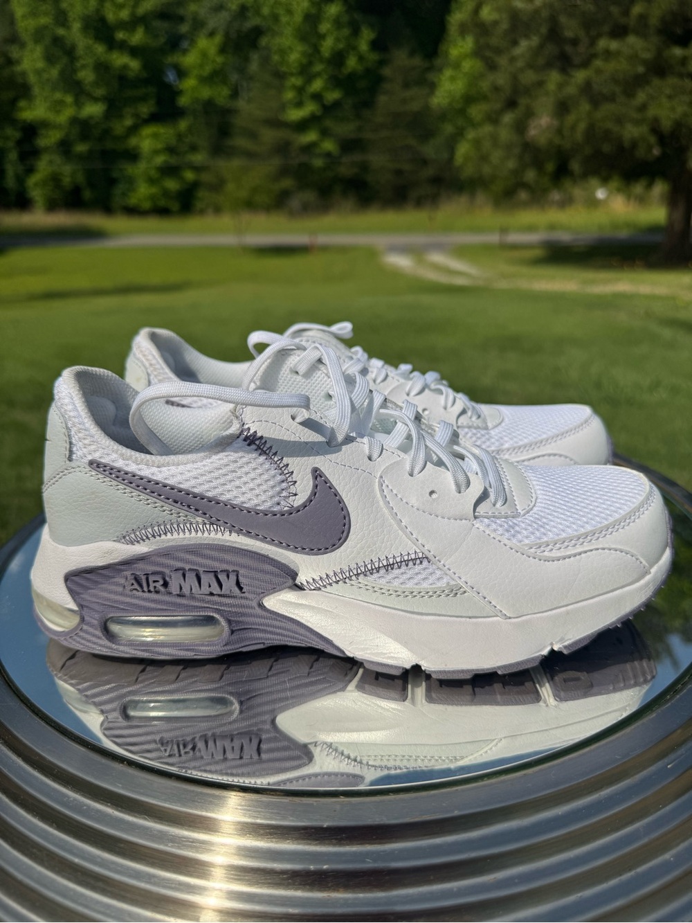 Nike Air Max White & Grey Sneakers